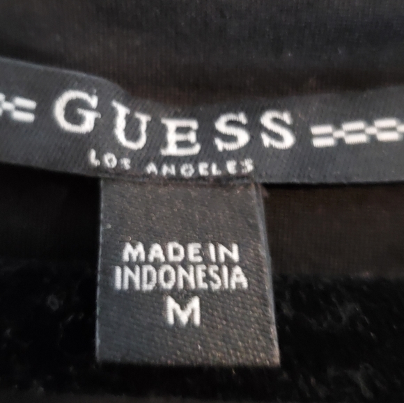 Guess Black mini dress with Rhinestone Zipper - Picture 2 of 4